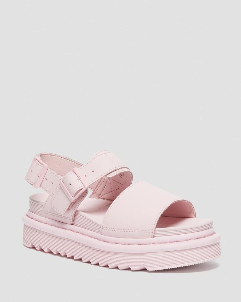 Sandalias De Gladiador Dr Martens Voss Mono Hydro Cuero Mujer Rosas | MX 483BEX